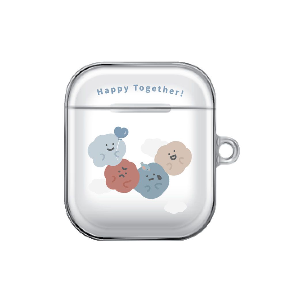 方坊 連體透明耳機保護套/ Happy Together/ AirPods 1/2