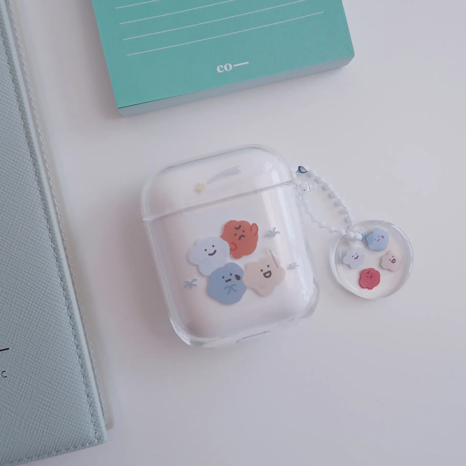 方坊 連體透明耳機保護套/ 流星祈願/ AirPods 1/2