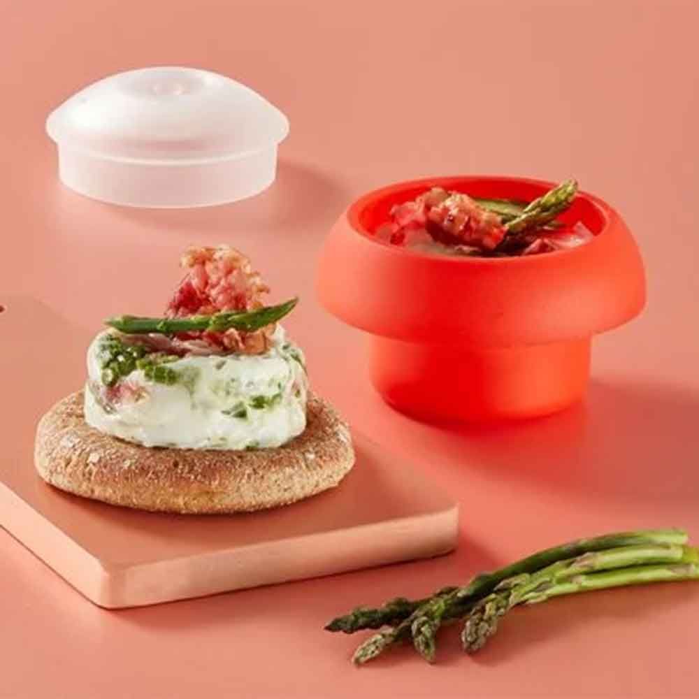 LEKUE｜圓形微波煮蛋器 造型雞蛋模具