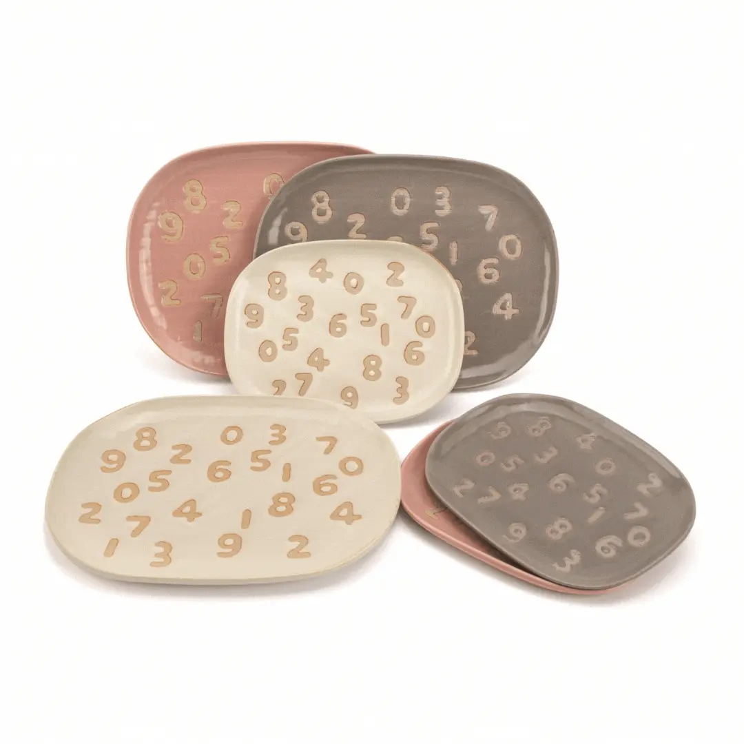 【誠品限定】SOU．SOU x カネ三商店餐盤二入組/ Ivory