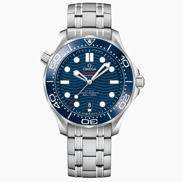 【OMEGA 歐米茄】海馬系列 潛水三百米 藍海馬鍊帶款 42mm