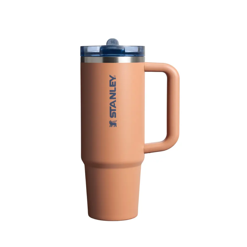 STANLEY防漏吸管隨手杯/ 0.88L/ 暮日棕