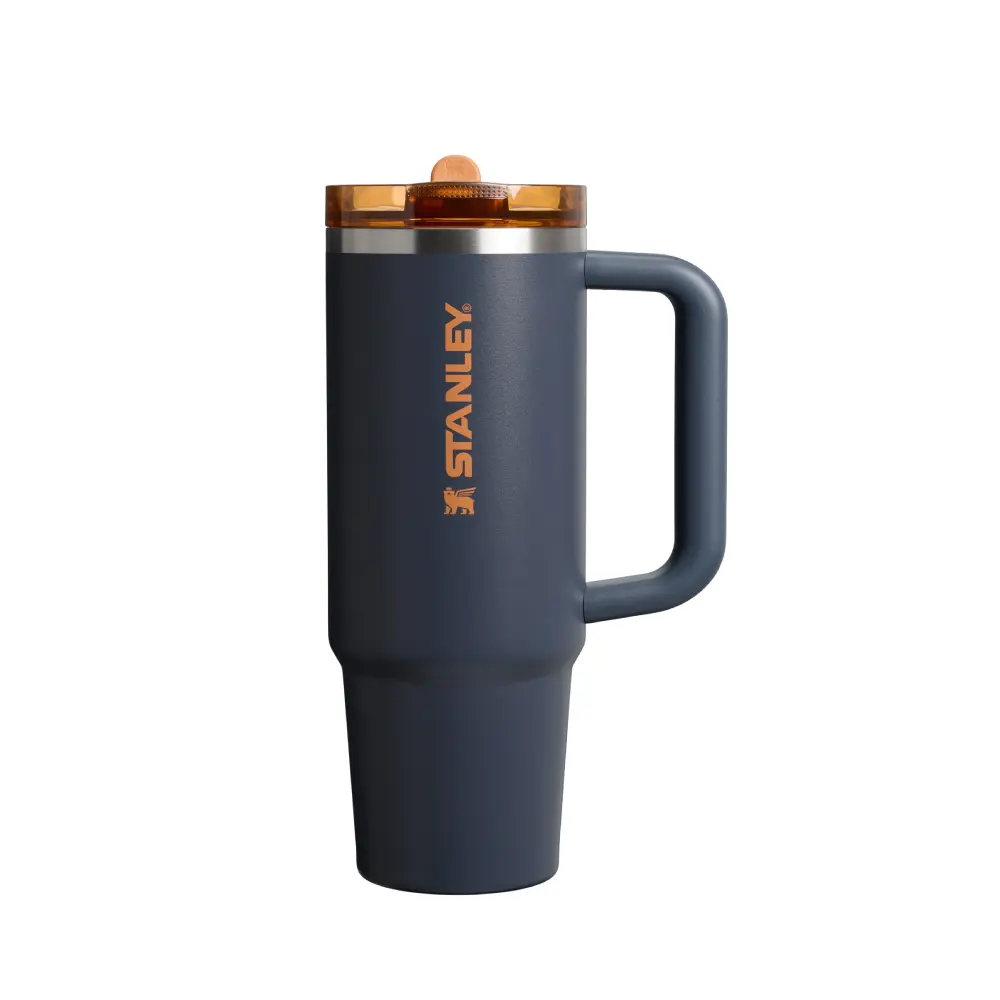 STANLEY防漏吸管隨手杯/ 0.88L/ 暮光藍