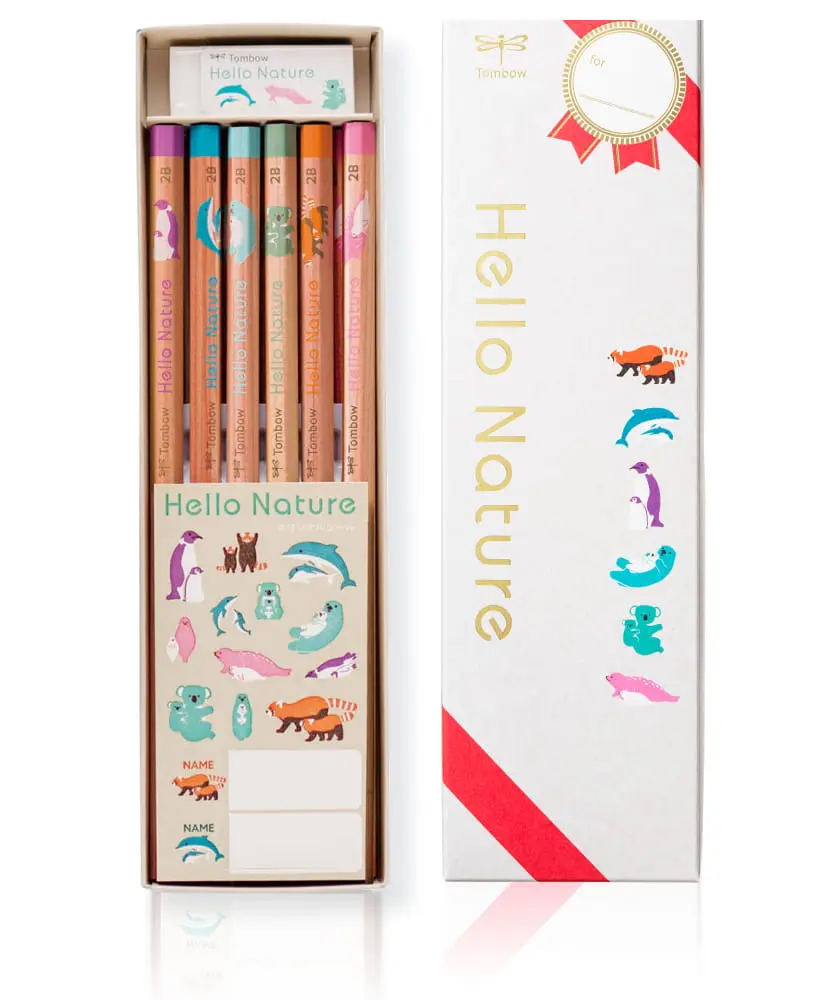 Tombow Hello Nature兒童自然鉛筆禮盒組/ 2B