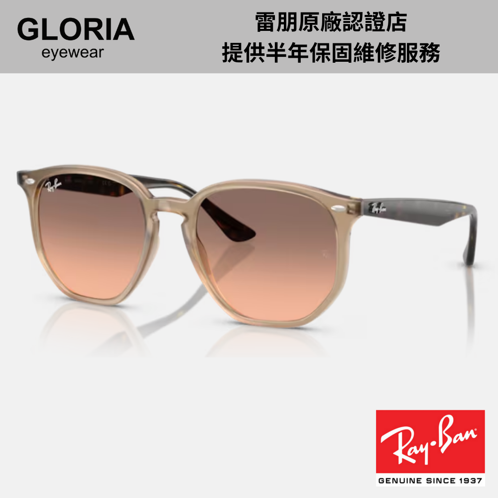 Ray Ban｜RB4306F-678846 六角形膠框太陽眼鏡/ 公司貨