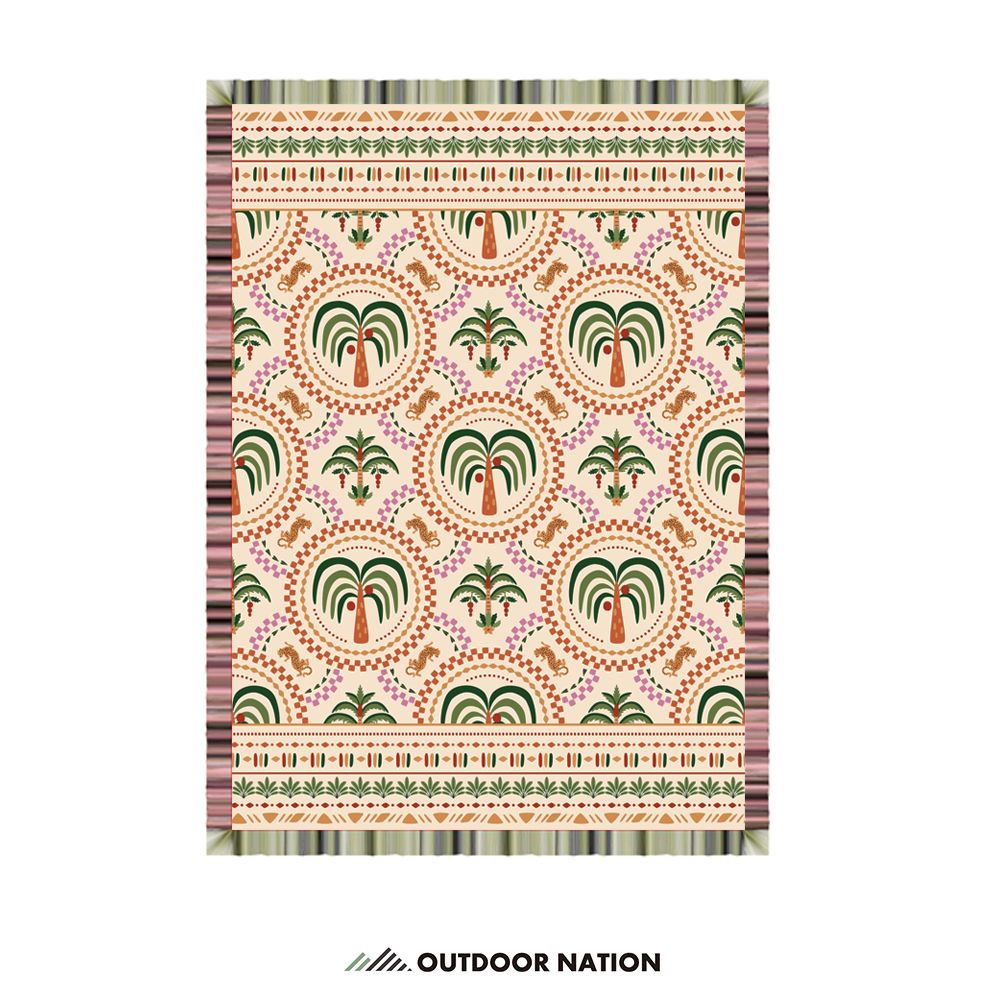 Outdoor Nation戶外萬用毯/ 加長版/ 豹之森