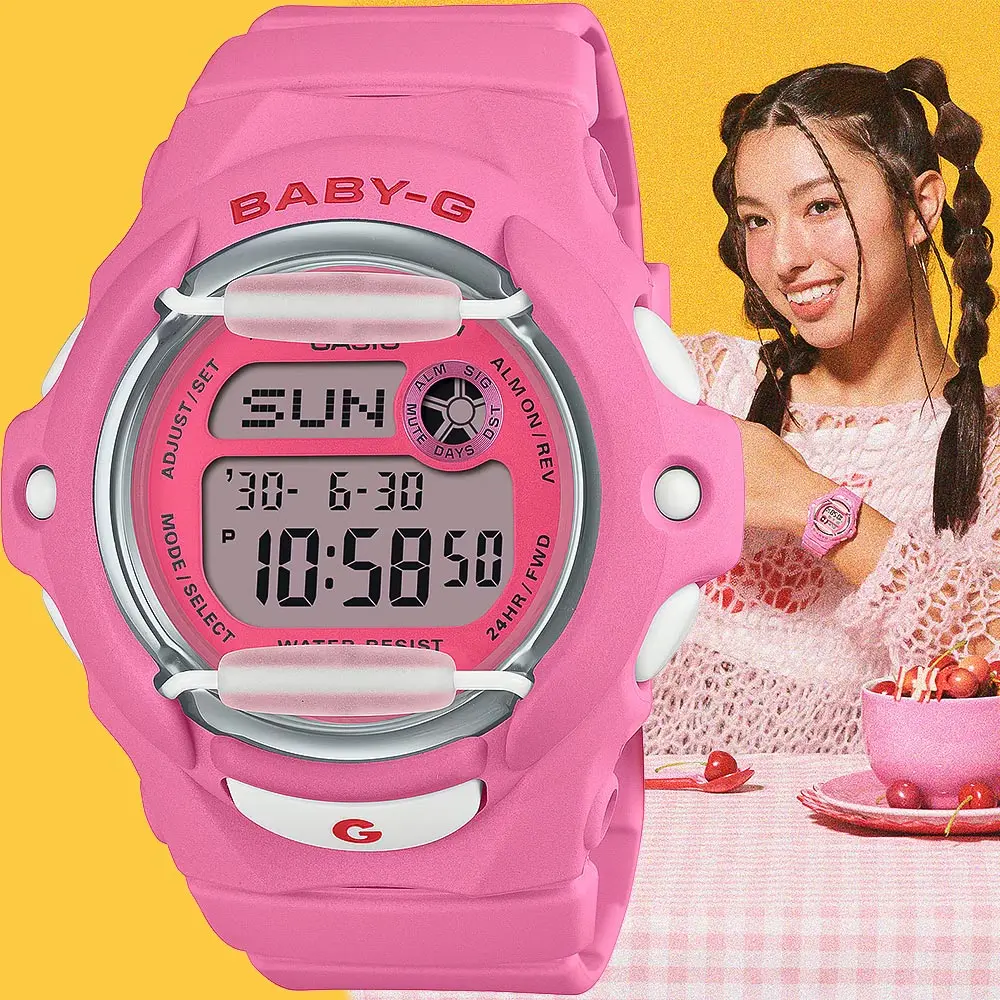 CASIO 卡西歐 Baby-G 甜美櫻桃-粉 BG-169CH-4