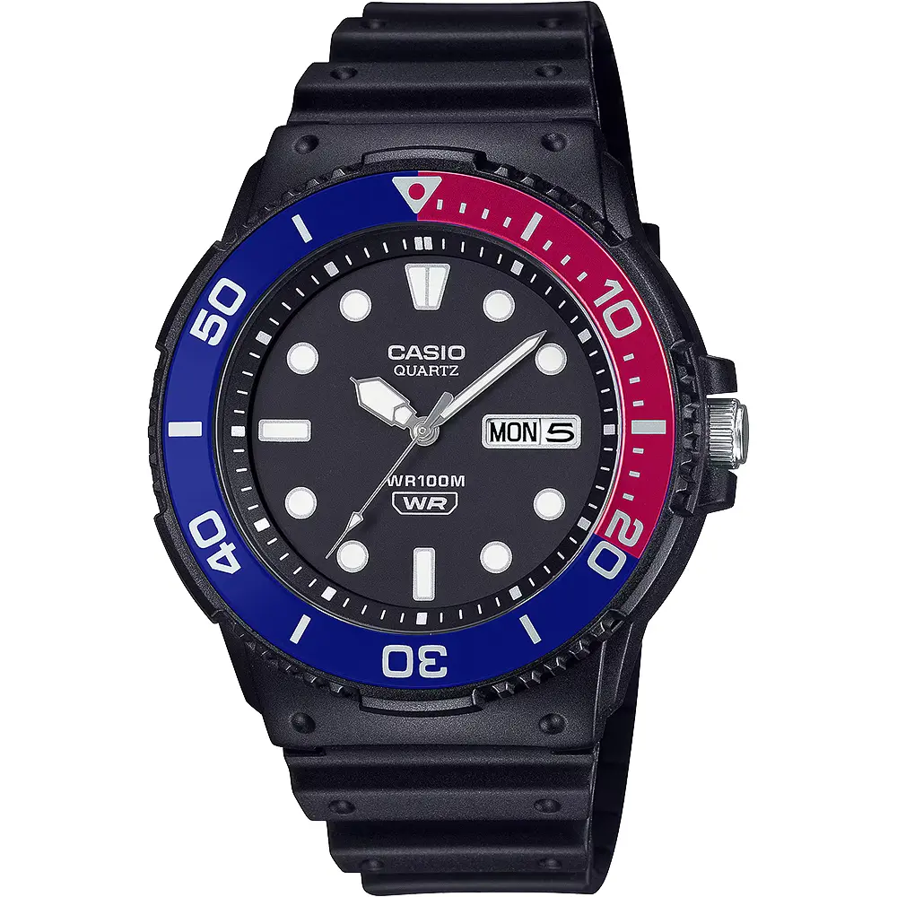 CASIO 卡西歐 學生錶 潛水運動風手錶-可樂圈 考試手錶 交換禮物 MRW-230H-1E2V