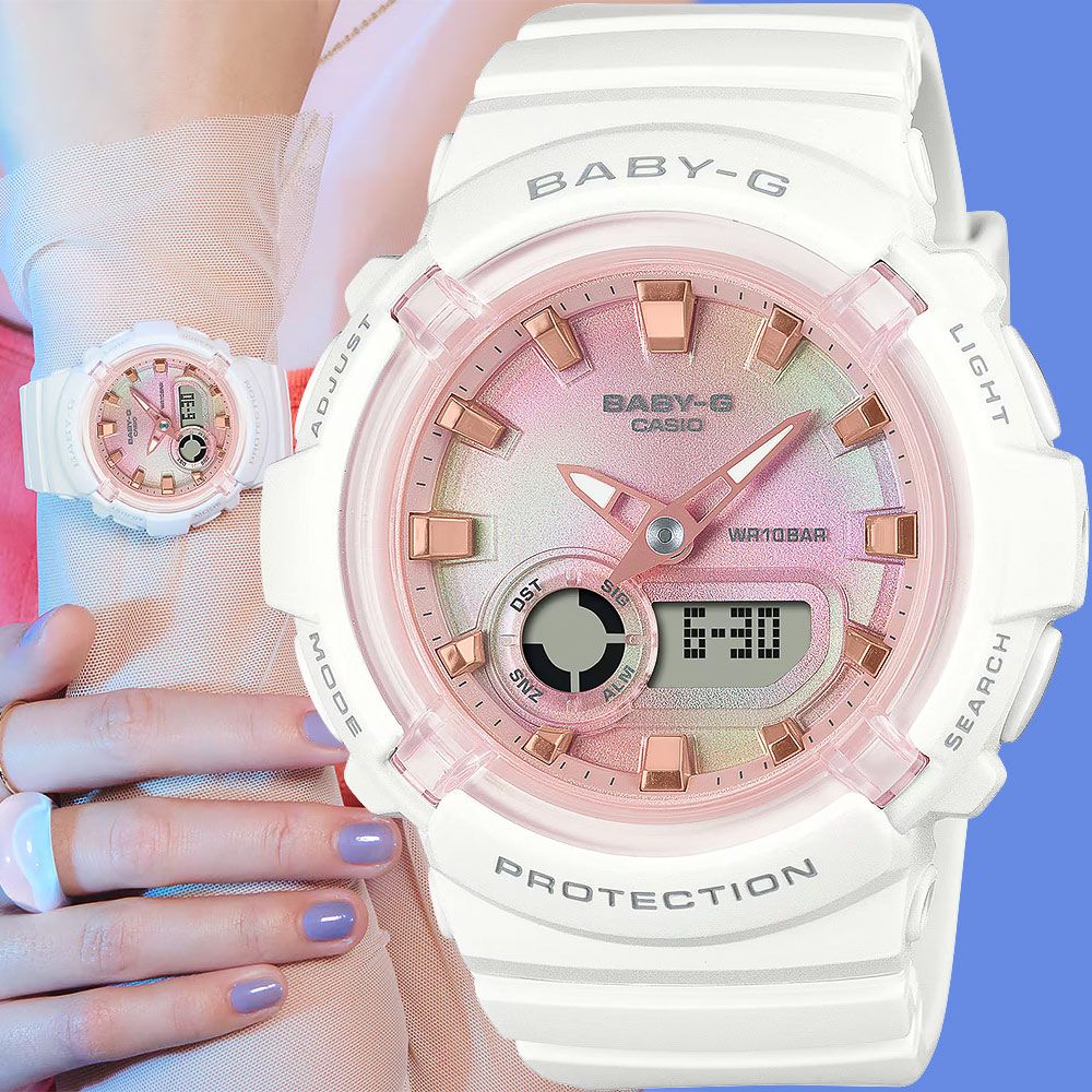 CASIO 卡西歐 BABY-G 扎染圖案雙顯手錶 BGA-280TD-7A