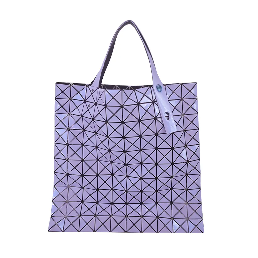 ISSEY MIYAKE 三宅一生 BAOBAO PRISM 10x10金屬漆面托特包-薰衣草紫/平行輸入