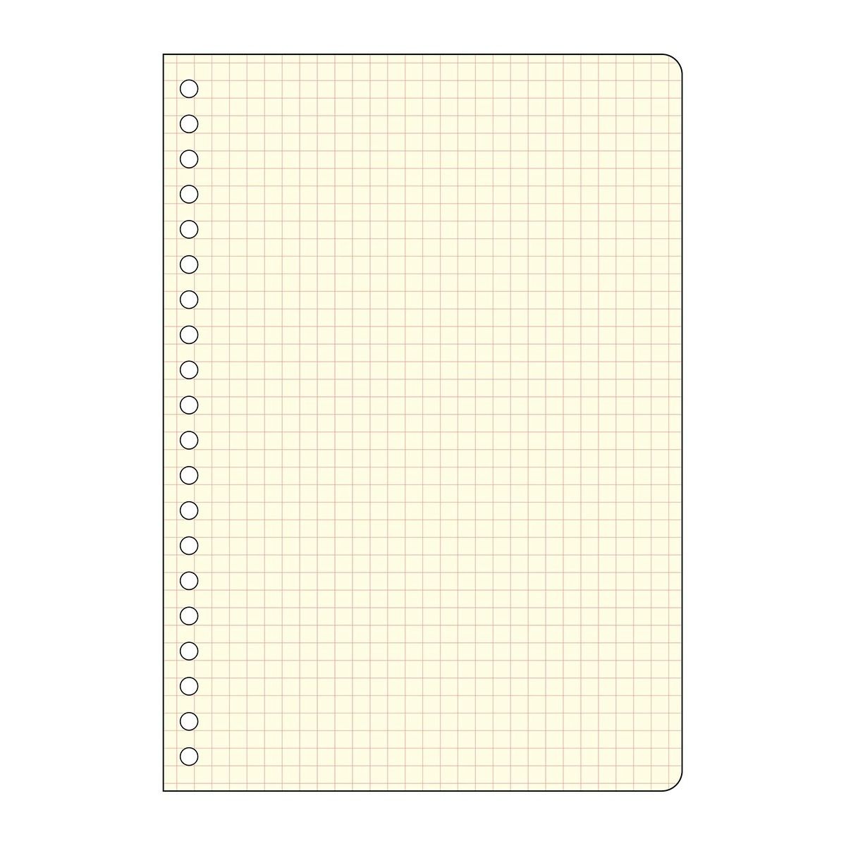 日本 MARK'S PapiKnot 活頁筆記本內頁/ 5mm方眼/ 寶石粉