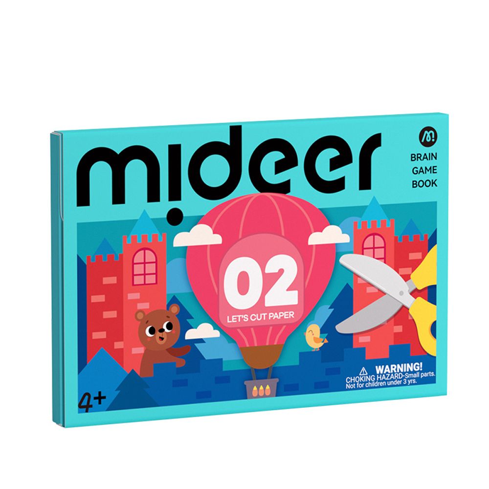 MiDeer美術剪紙書/ 腦力提升/ LEVEL2/ 新版