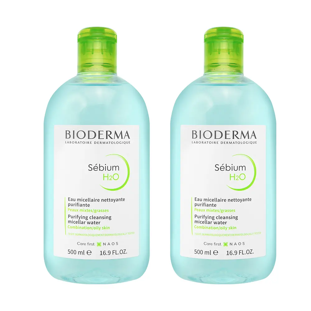 BIODERMA 貝膚黛瑪 平衡控油潔膚液(500ml) 2入組 _平行輸入