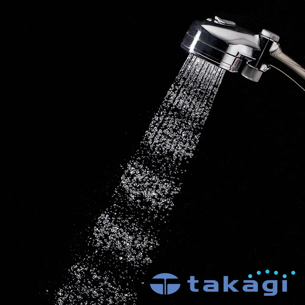 [takagi] Air beat 拍打按摩蓮蓬頭(光澤銀)