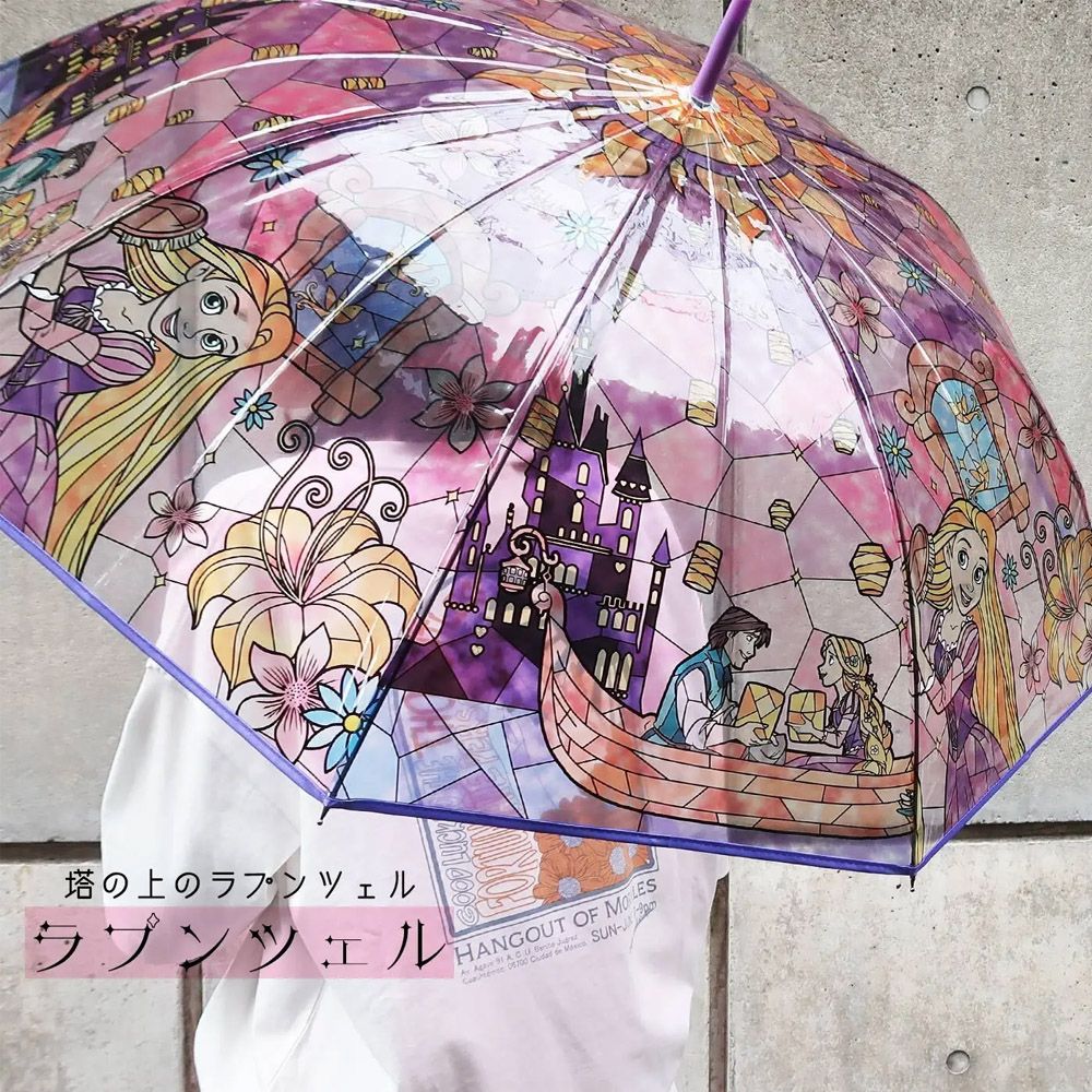 【J's】迪士尼彩繪玻璃風雨傘/ 魔髮奇緣