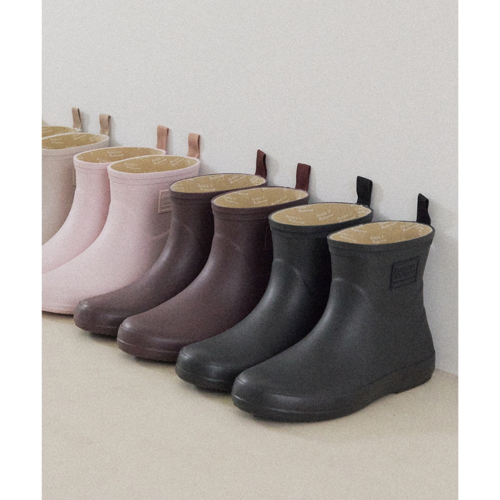韓國 ROCKFISH EBBY RAIN BOOTS SHORT 女款 簡約素面短筒雨靴 粉紅色PINK/ 235-240mm