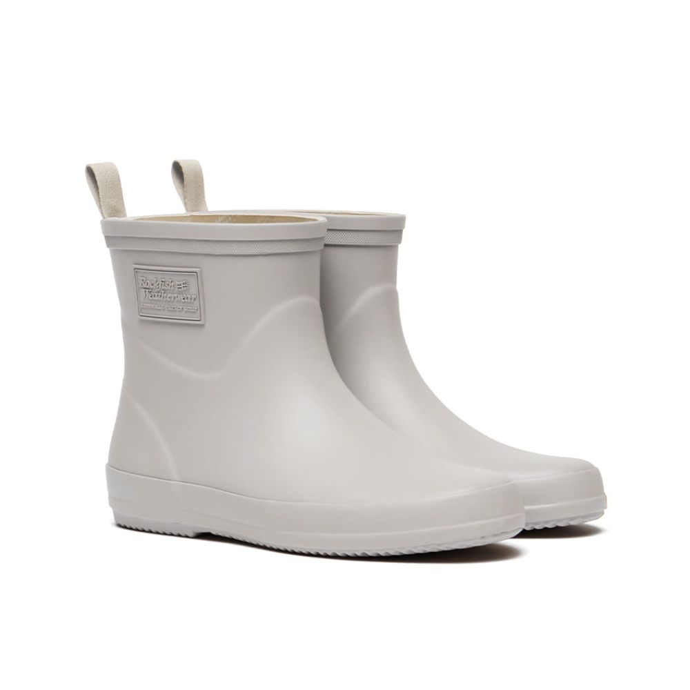 韓國 ROCKFISH EBBY RAIN BOOTS SHORT 女款 簡約素面短筒雨靴 灰色GREY/ 235-240mm
