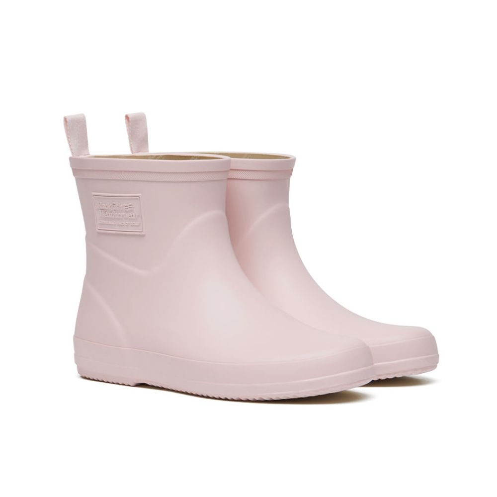 韓國 ROCKFISH EBBY RAIN BOOTS SHORT 女款 簡約素面短筒雨靴 粉紅色PINK/ 245-250mm
