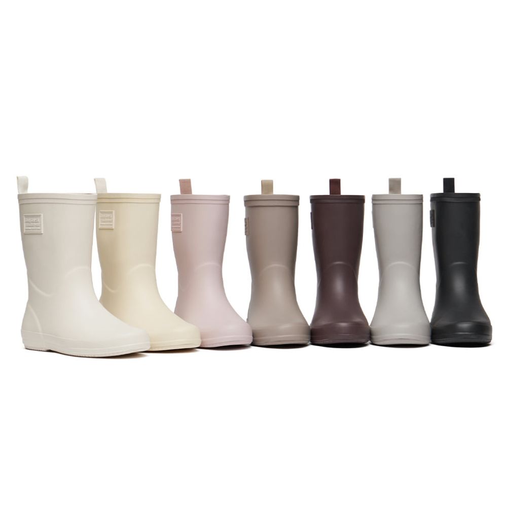 韓國 ROCKFISH EBBY RAIN BOOTS MIDDLE 女款 簡約素面中筒雨靴 酒紅色BURGUNDY/ 240-245mm