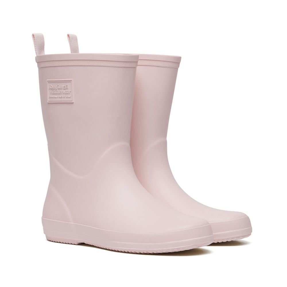 韓國 ROCKFISH EBBY RAIN BOOTS MIDDLE 女款 簡約素面中筒雨靴 粉紅色PINK/ 240-245mm