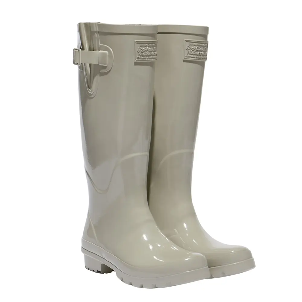 韓國 ROCKFISH ORIGINAL GLOSS RAIN BOOTS LONG 女款 經典光澤高筒雨靴 鼠尾草綠SAGE/ 240-245mm