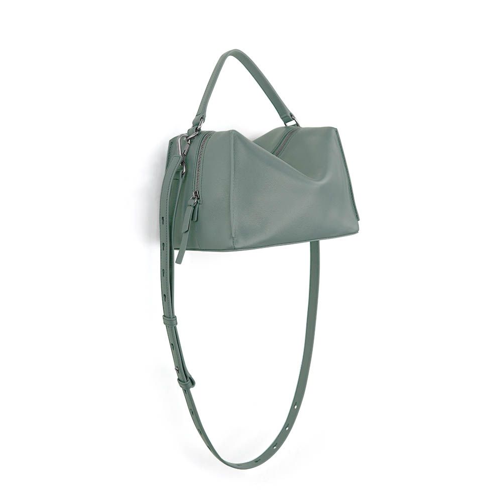Darker Than Black Bags/ Mini Valley Cube Shoulder迷你方型軟包/ 龍舌蘭綠