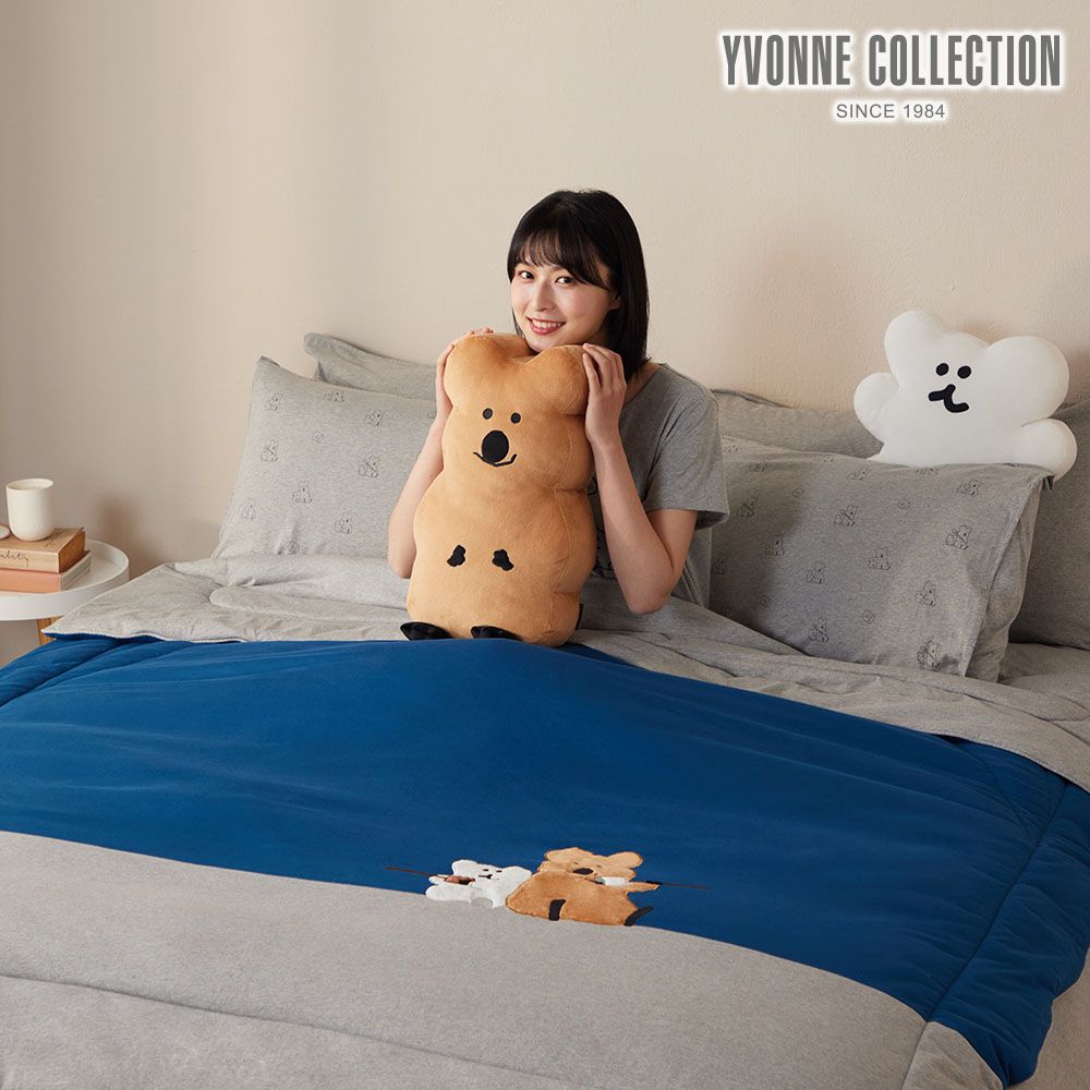 YVONNE COLLECTION S'more單人四季被-極光藍 (DINOTAENG)