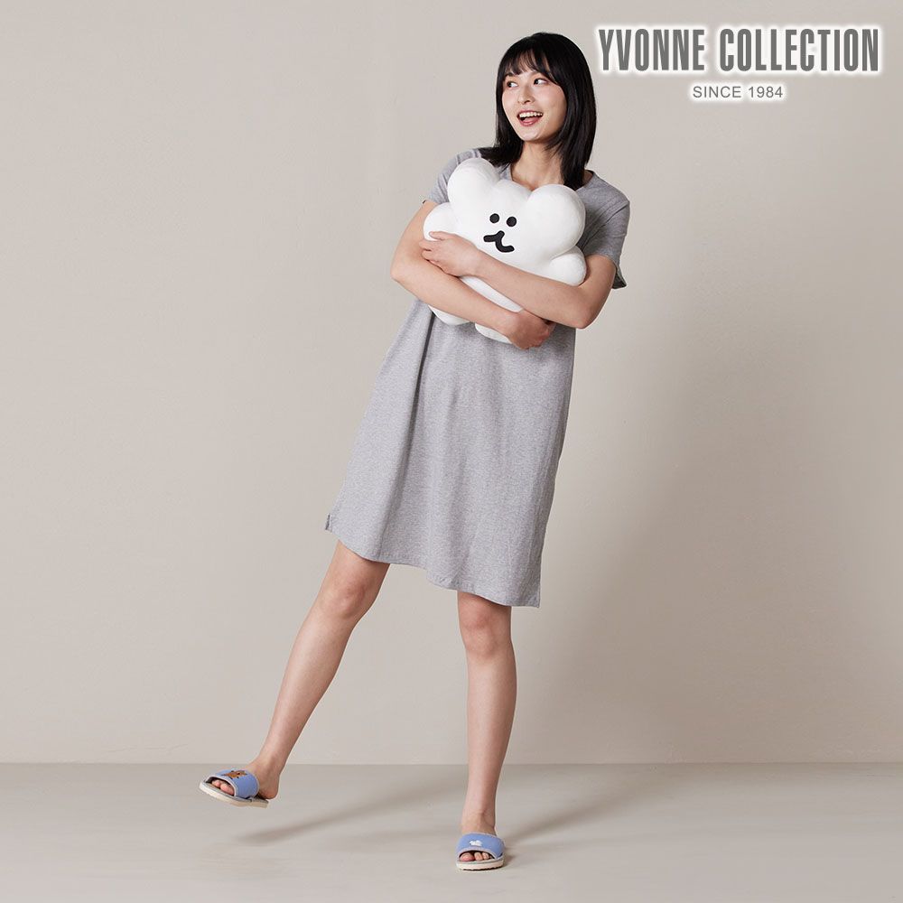 YVONNE COLLECTION BOBO立體靠枕-白 (DINOTAENG)