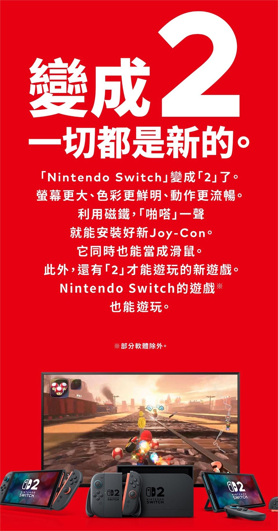 Nintendo Switch 2 主機 + NS2 保護配件組