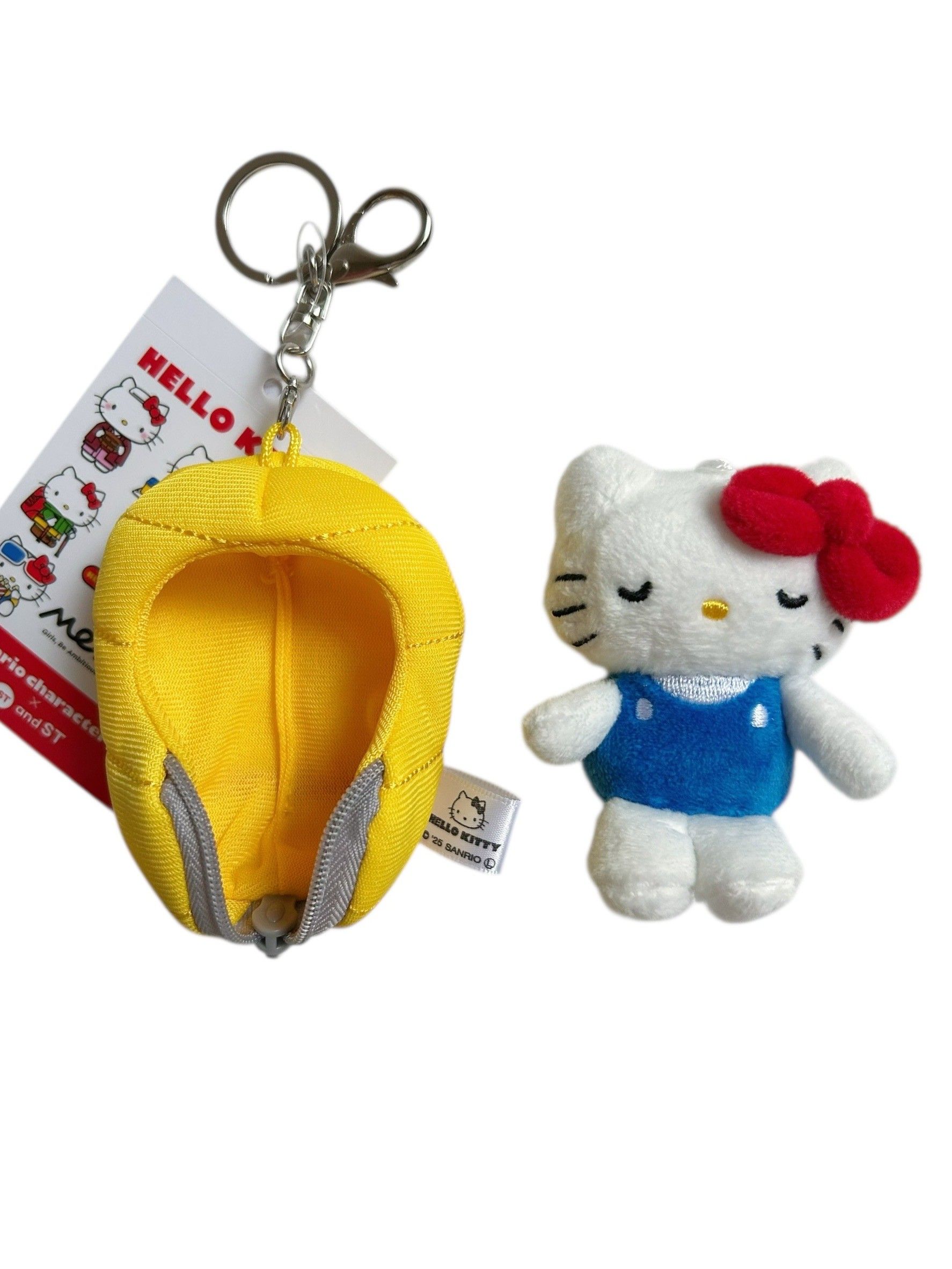 Hello Kitty x Me% 日本限定聯名款吊飾(319759/黃/睡袋/三麗鷗/Me%/兩用吊飾/鑰匙圈/平行輸入)
