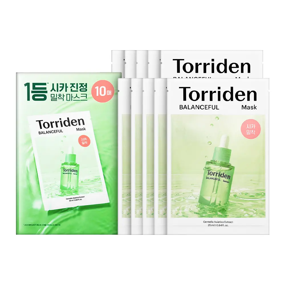 【Torriden】積雪草舒緩面膜 10片-平行輸入