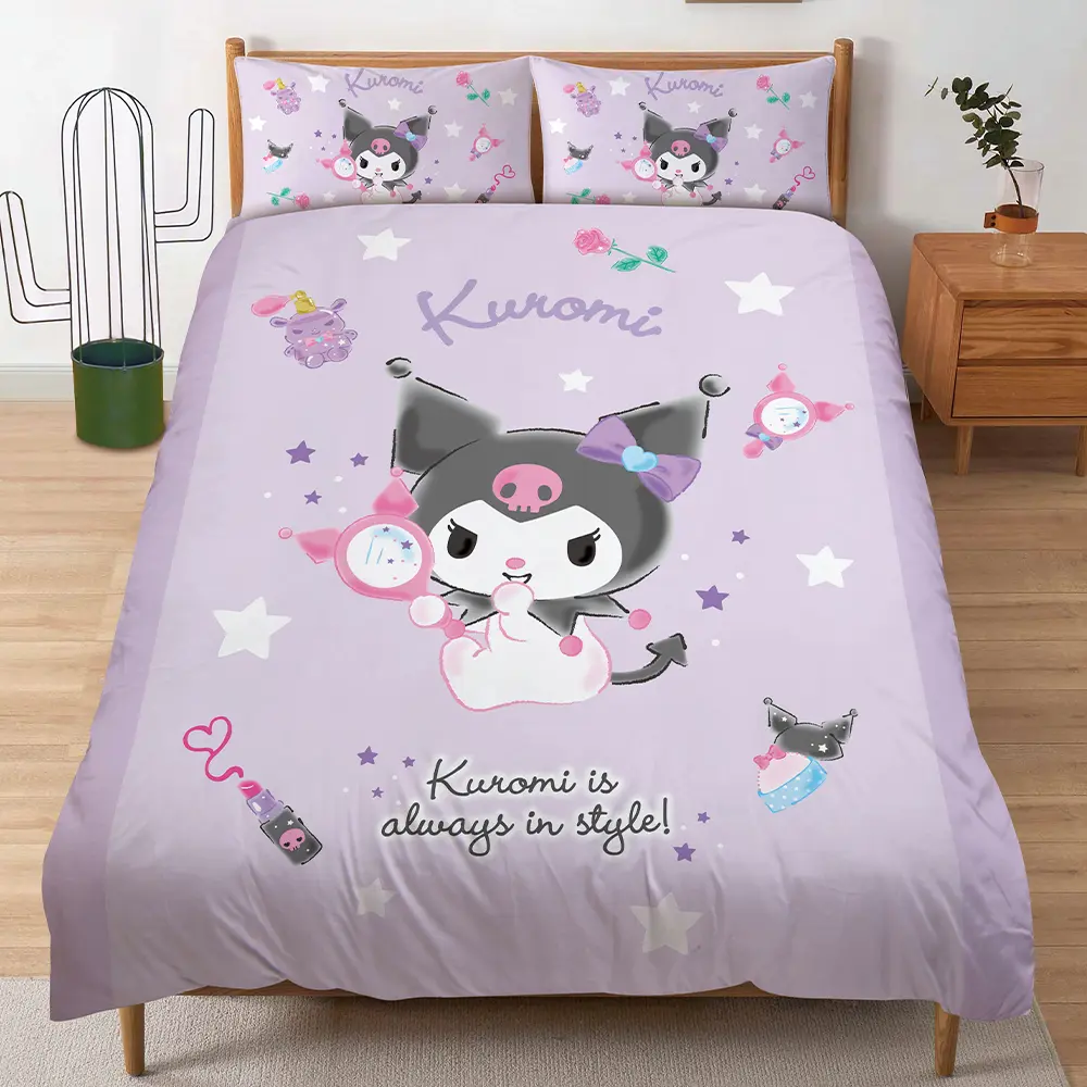 獨家磨毛工藝✦戀家小舖 酷洛米雙人床包含二件枕套