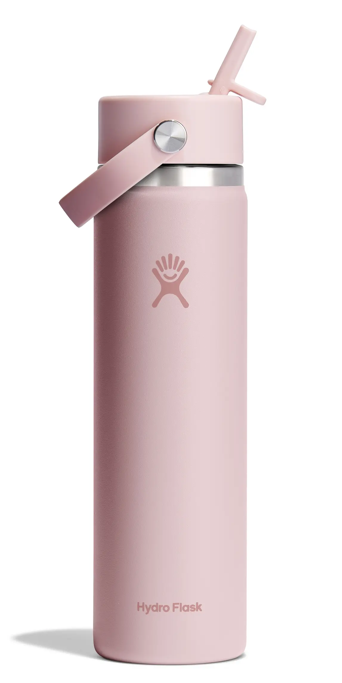 Hydro Flask 24oz寬口吸管真空保溫鋼瓶/ 櫻花粉