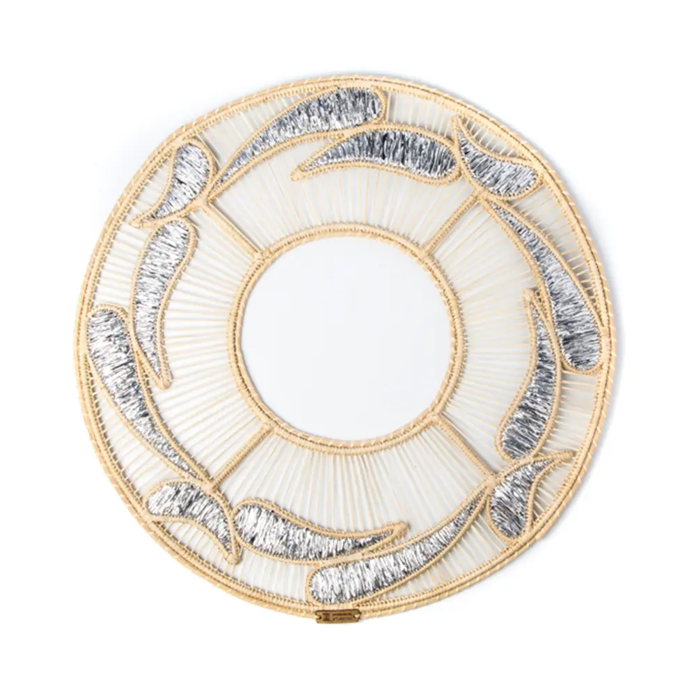 Artesanias Del Atlantico 魚群編織餐籃 (銀)