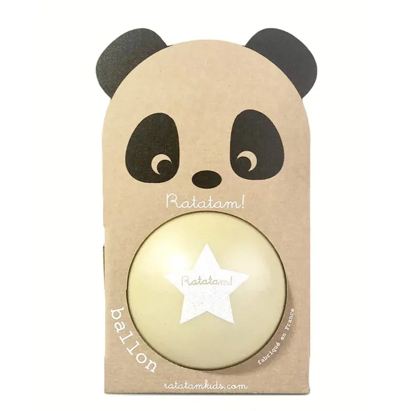 RATATAM星星熊貓氣球/ 黃/ 12cm