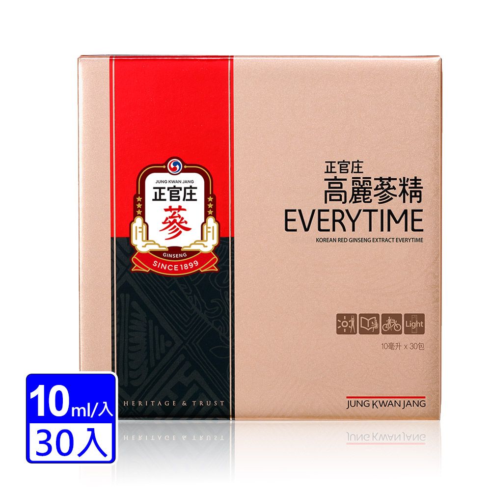 效期品 正官庄 高麗蔘精 EVERYTIME 30入禮盒(效期至2026/05)
