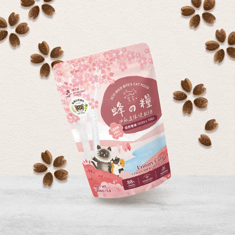 貪貪蜂之糧低敏無穀凍乾鮮肉貓糧/ 田野雙雞/ 泌尿道/ 450g