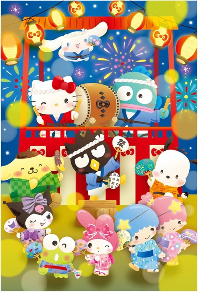Sanrio明信片/ 68-5/ 三麗鷗家族/ 盆踊舞蹈