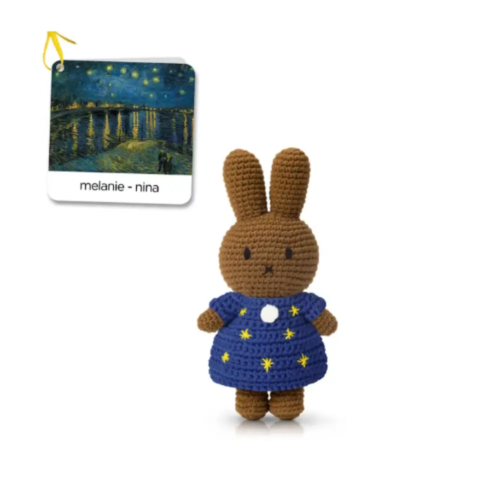 荷蘭 Just Dutch 手工編織Melanie布偶/ Musée de l'Orangerie/ 梵谷的隆河上的星夜洋裝