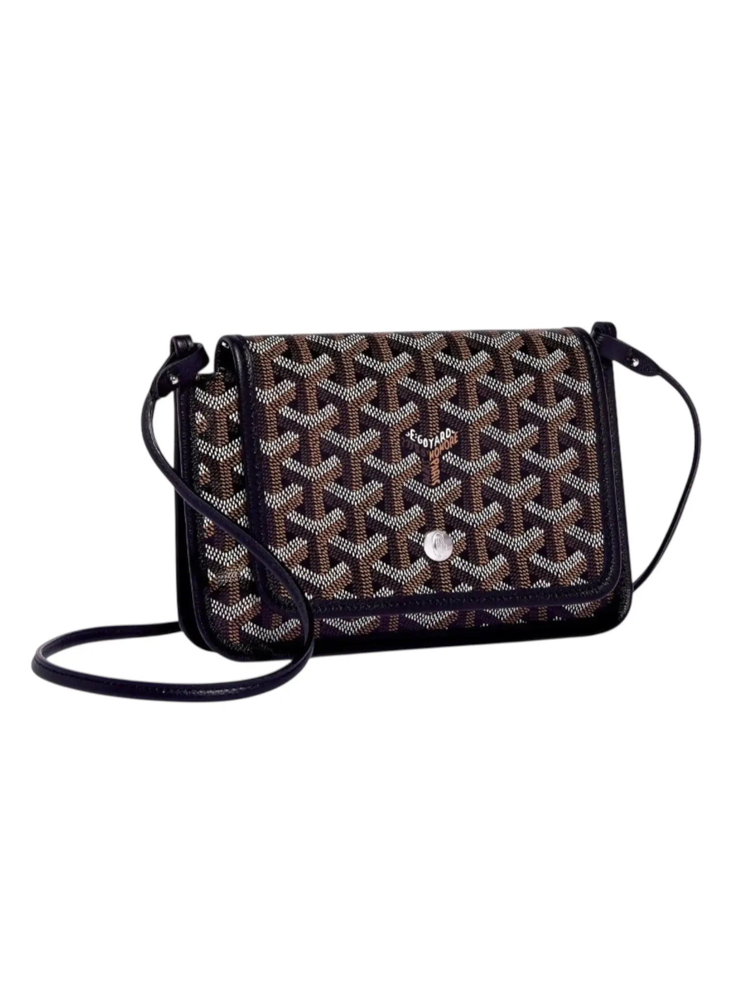 Goyard 信封包 Plumet Pocket Wallet (PLUMETPMLTY01CL01P/黑/牛皮/老花/信封包/斜背包/側背包/小包/平行輸入)