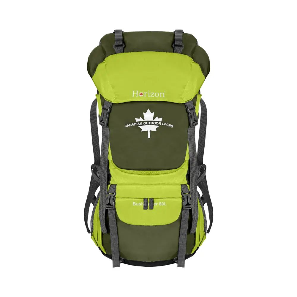 Horizon 天際線 Outdoor極限探索登山後背包 60L 《送防雨罩》/ 蒼茫綠