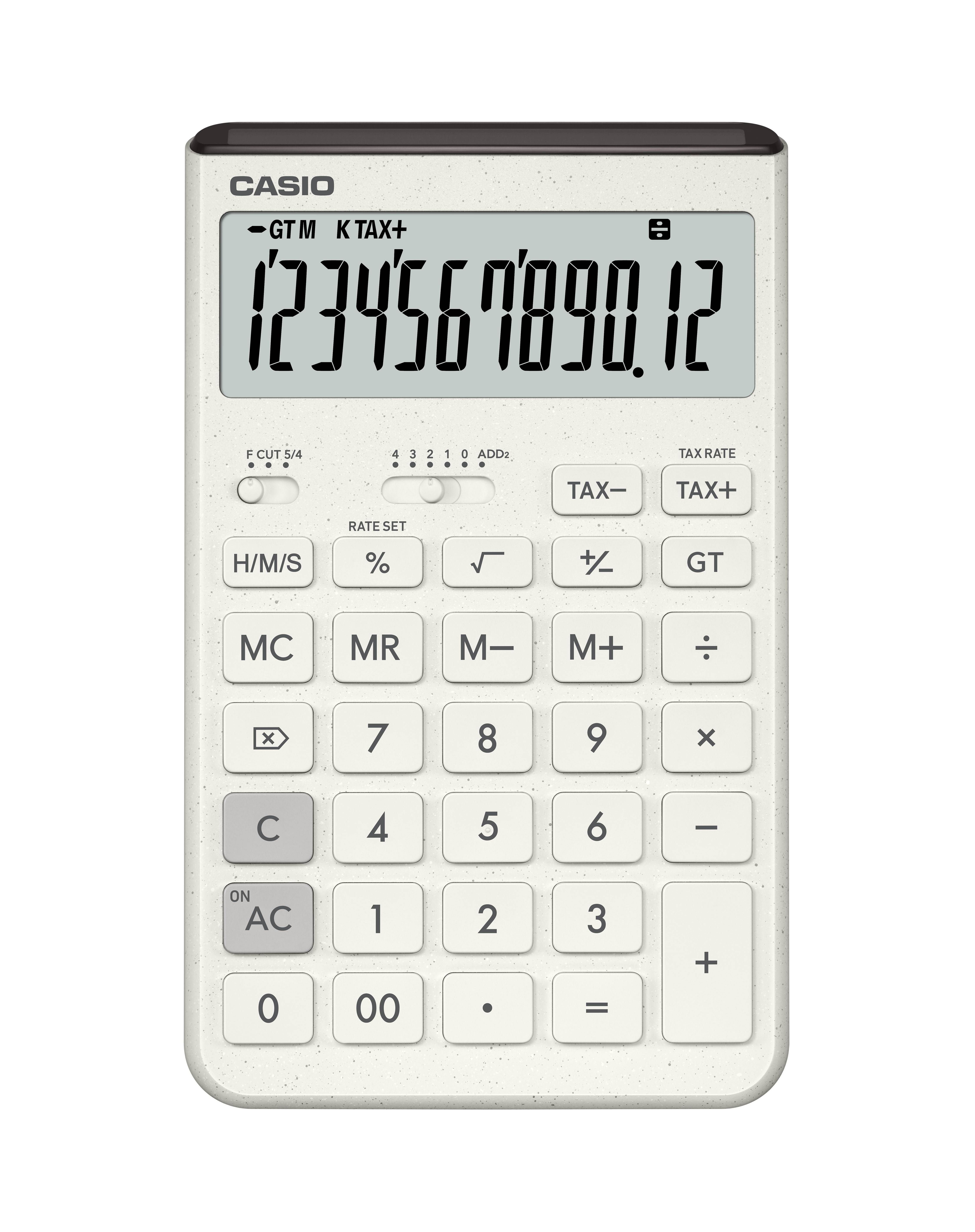 CASIO簡約設計計算機/ 12位元/ 白色/ Comfy JT-200T-WE