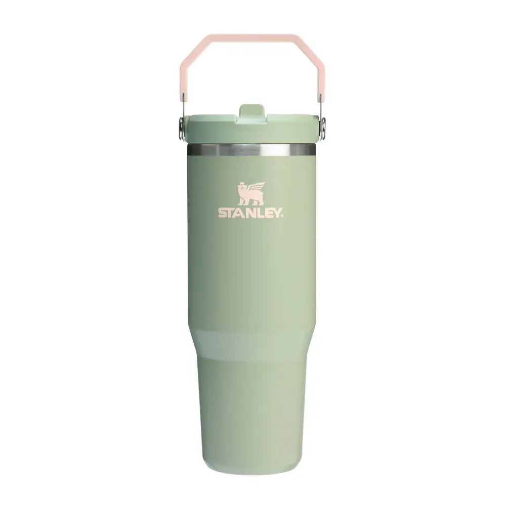 STANLEY經典系列IceFlow手提吸管杯2.0/ 0.88L/ 岩苔綠