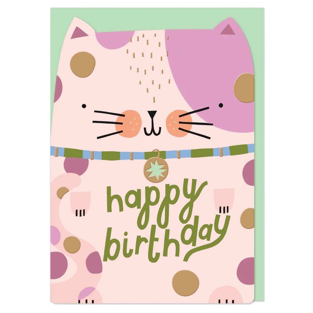 英國 RASPBERRY BLOSSOM 生日卡/ Brightside/ Happy Birthday Cat
