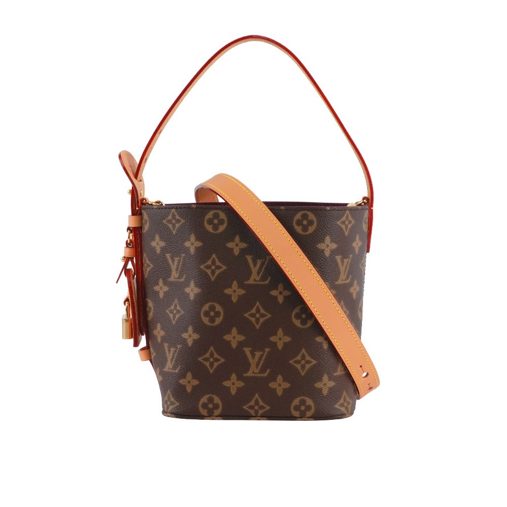 【Louis Vuitton】All In BB Monogram 塗層帆布二用水桶包 M12925/ 平行輸入