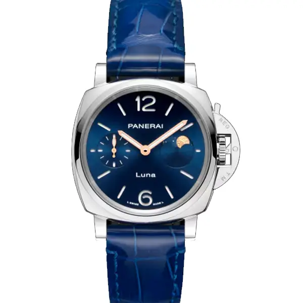 【PANERAI 沛納海】Luminor Due Luna系列 藍面 PAM01179 38mm