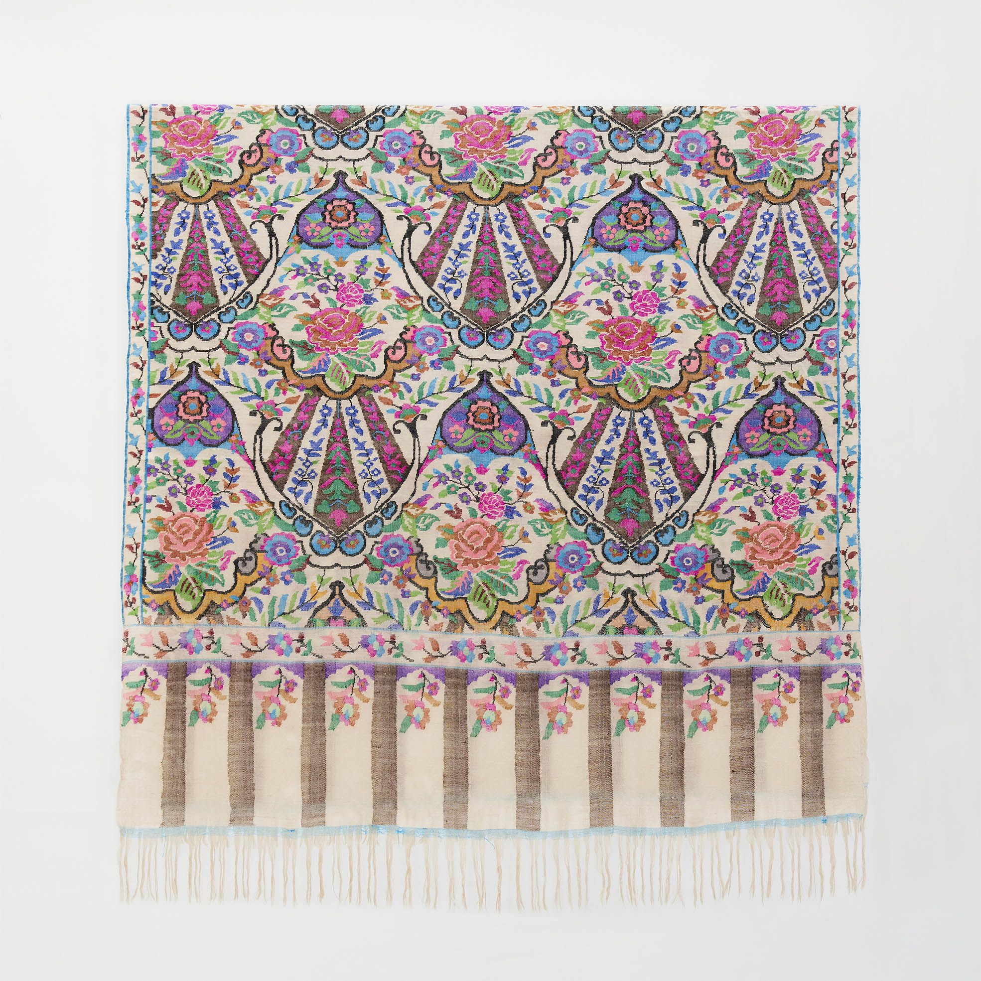 《Bala Shawls》Hand Woven Kani Pashmina Shawls 喀什米爾頂級手織披肩/ 設計款獨家經典花卉