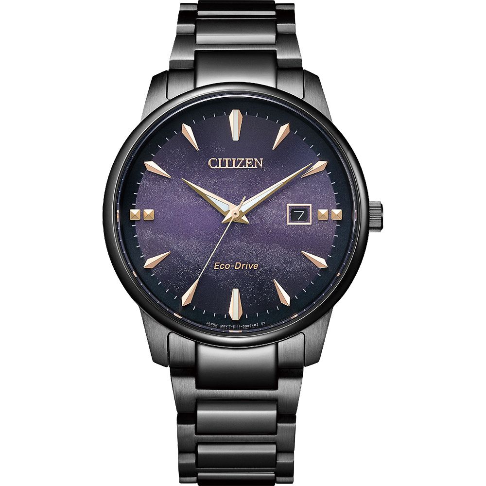 CITIZEN 星辰 Hebe田馥甄配戴款 紫夜星河 光動能都會女性手錶 中性錶 男錶 BM7595-89X
