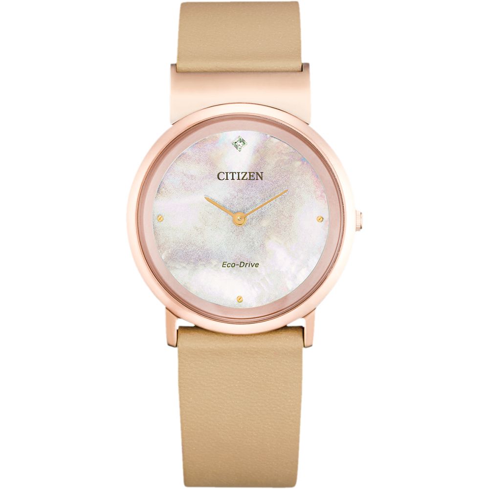 CITIZEN 星辰 L系列鈦金屬光動能女錶-31mm 手錶 EG7073-16Y
