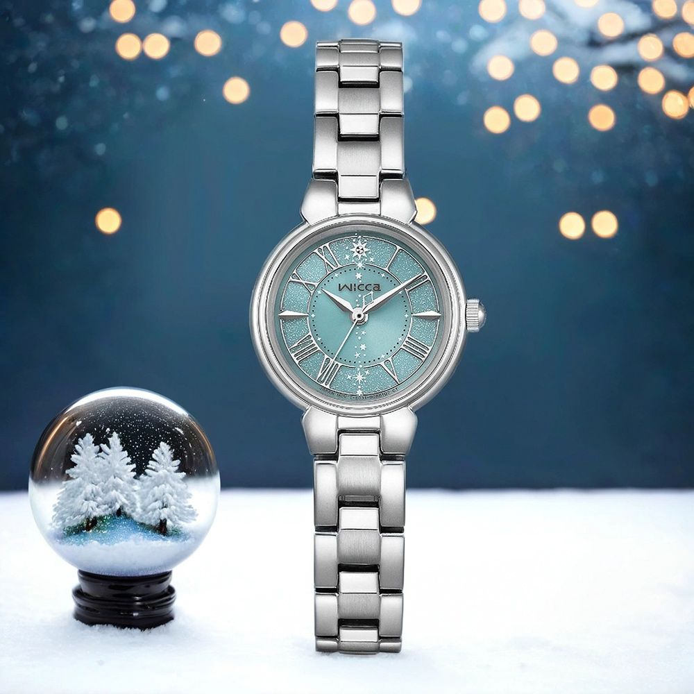 CITIZEN 星辰 Wicca 魔法閃耀 台灣限定 太陽能女錶-23.5mm 手錶 KP2-116-73